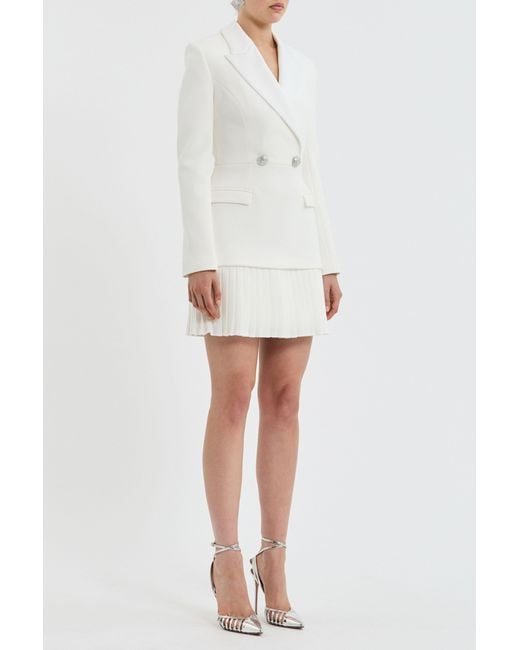 Rebecca Vallance White Atlas Mini Dress