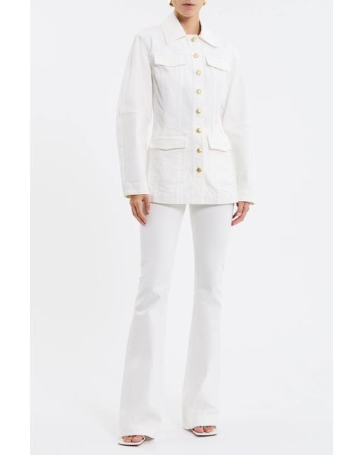 Rebecca Vallance White Aviator Jacket