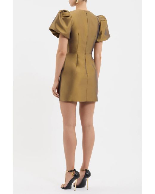 Rebecca Vallance Metallic Venus Mini Dress