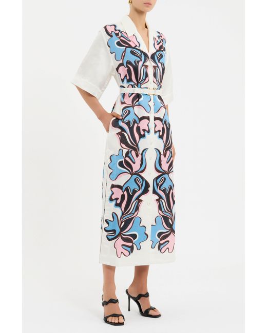 Rebecca Vallance Blue Barbados Breeze Midi Dress
