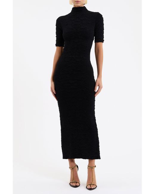 Rebecca Vallance Black Dayton Midi Dress