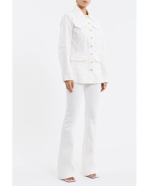Rebecca Vallance White Aviator Jacket