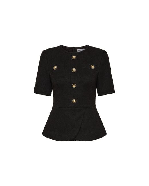 Rebecca Vallance Black Elvie Top