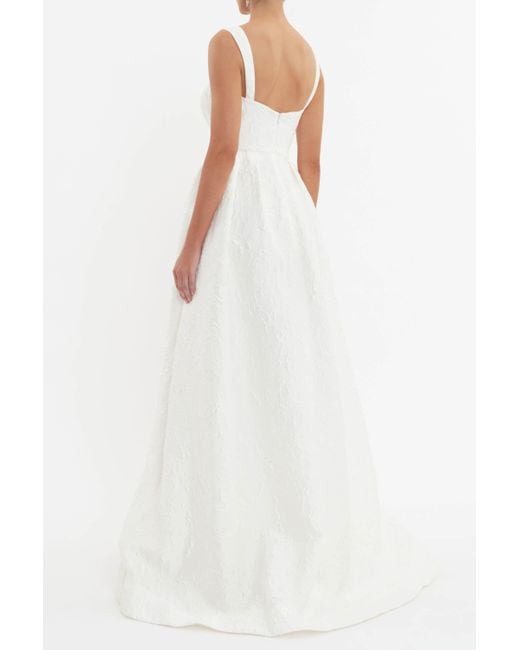 Rebecca Vallance White Esther Strap Gown