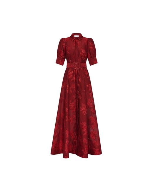 Rebecca Vallance Red Henrietta Button Gown
