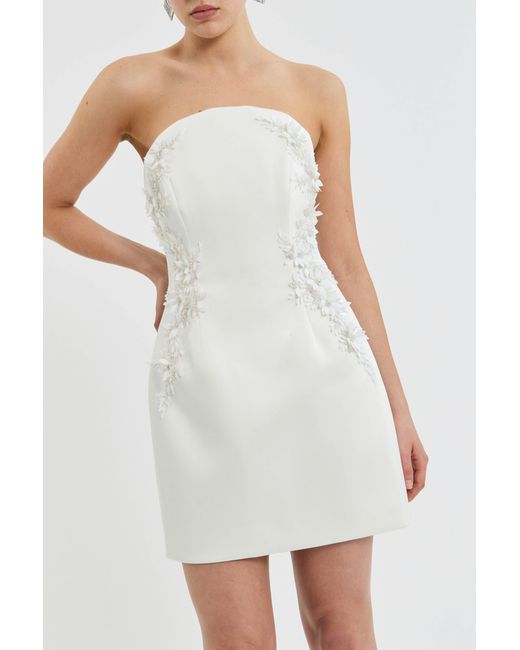 Rebecca Vallance White Xanthe Mini Dress