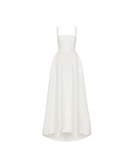 Rebecca Vallance White Esther Strap Gown