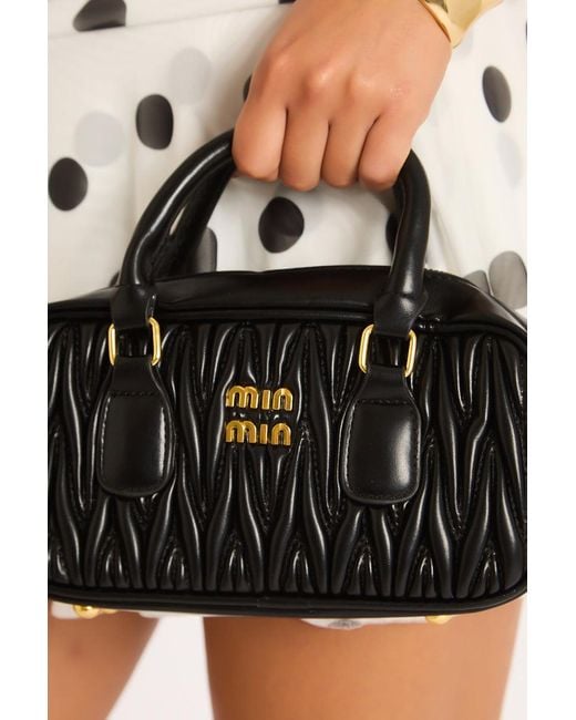 Rebellious Fashion Black Textured Faux Leather Mini Bag