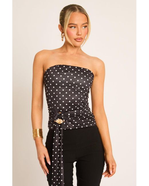 Rebellious Fashion Black Bengaline Split Hem Capri Pants