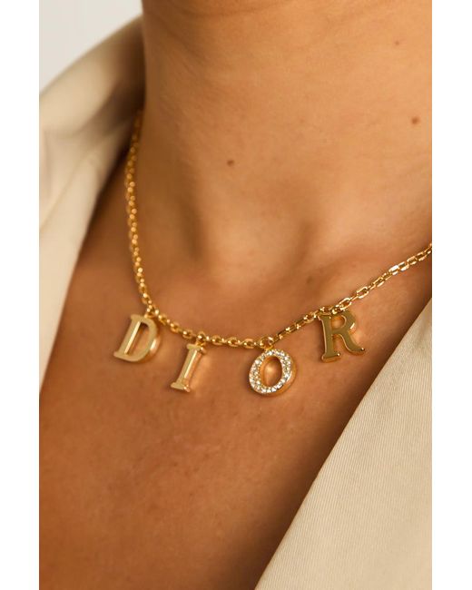 Rebellious Fashion Natural Diamante Detail Charm Necklace