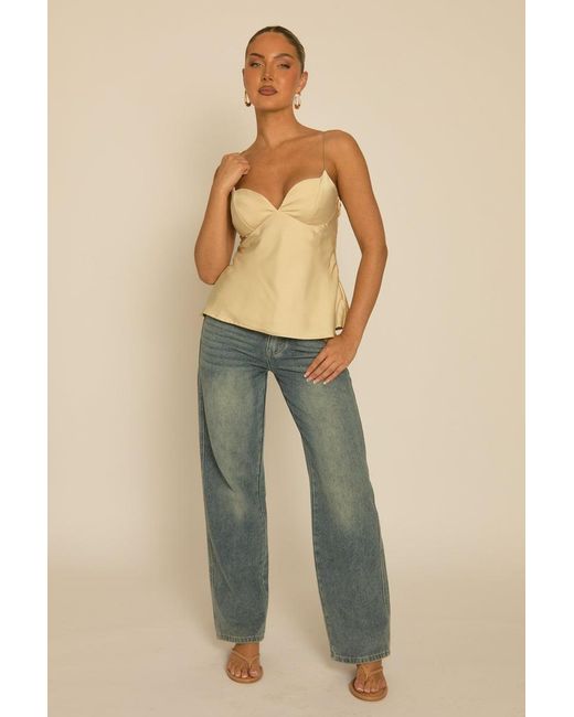 Rebellious Fashion Multicolor Satin Sweetheart Neck Cami Top