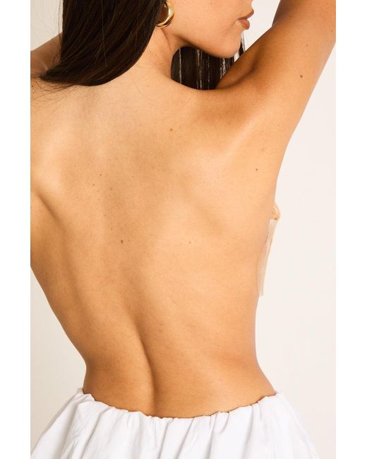 Rebellious Fashion Natural Stick On Plunge Backless Bra