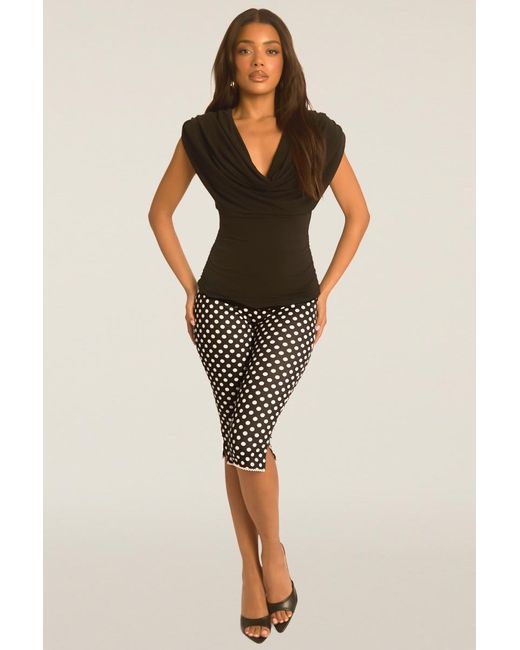 Rebellious Fashion Natural Lace Trim Capri Pants