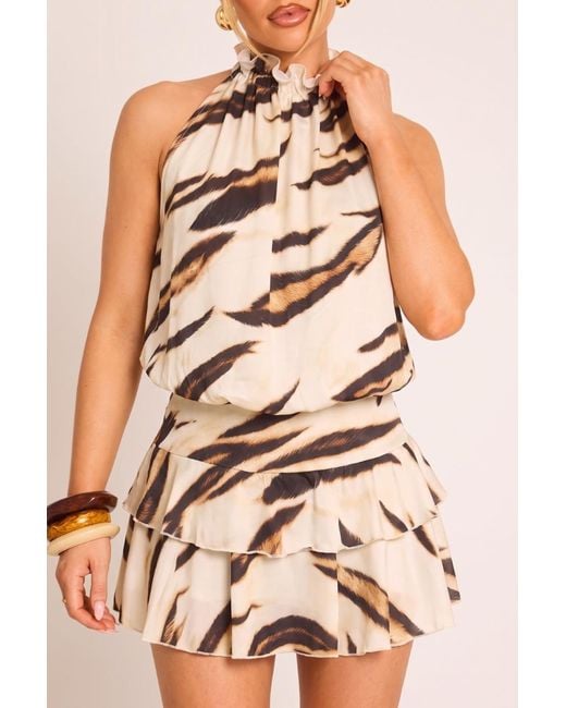 Rebellious Fashion Multicolor Flippy Playsuit