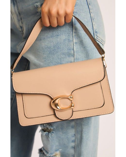 Rebellious Fashion Natural Faux Leather Shoulder Strap Bag