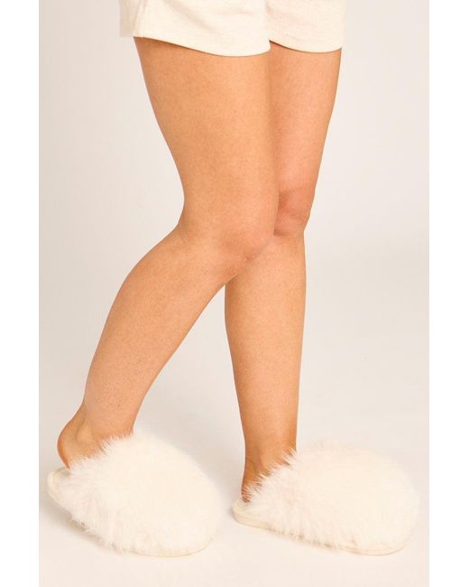 Rebellious Fashion Pink Fluffy Mule Slippers