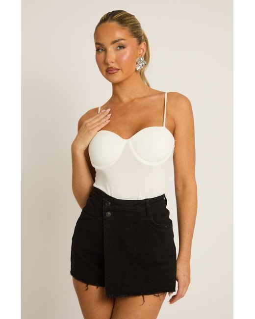 Rebellious Fashion Black Sculpting Bodysuit