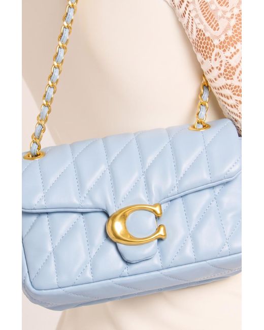 Rebellious Fashion Blue Quilted Faux Leather Shoulder Bag