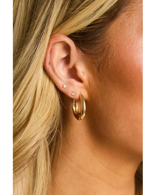 Rebellious Fashion Brown Chunky Hoop Earrings