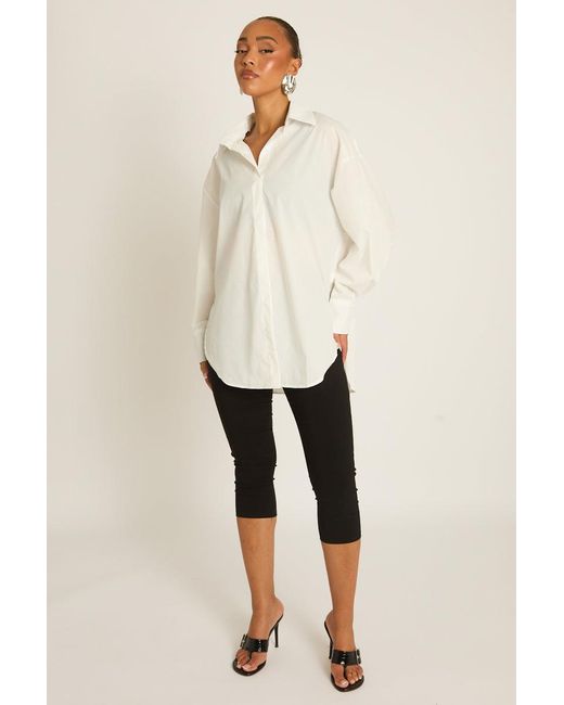 Rebellious Fashion Natural Oversized Shirt