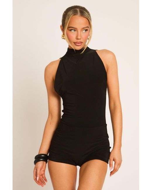 Rebellious Fashion Black Fitted Playsuit