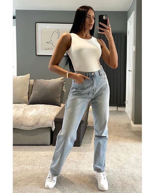 Rebellious Fashion Gray Denim Extra Long Straight Leg Jeans