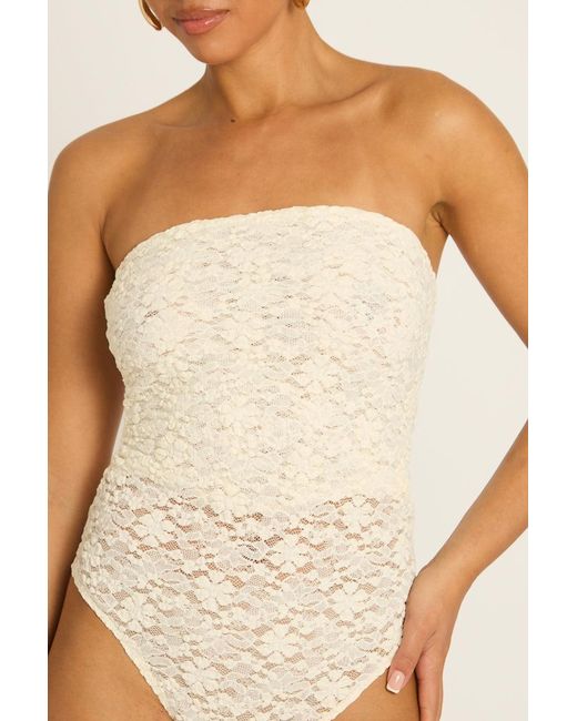 Rebellious Fashion Blue Lace Bodysuit