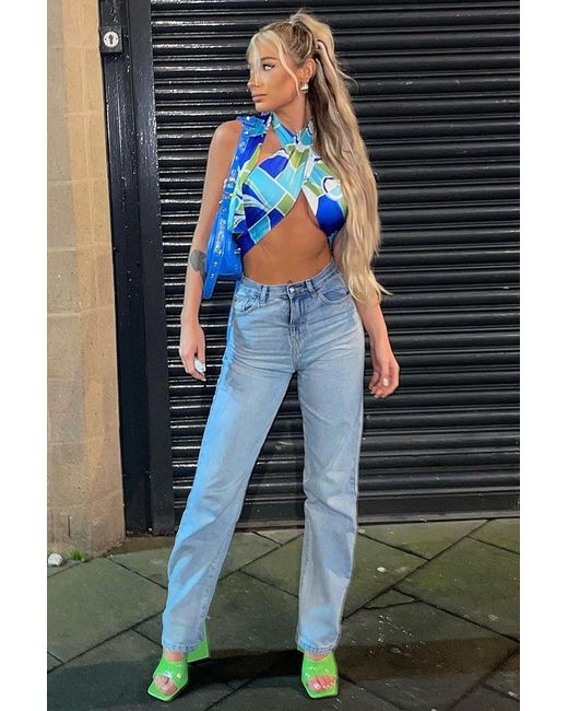 Rebellious Fashion Gray Denim Extra Long Straight Leg Jeans