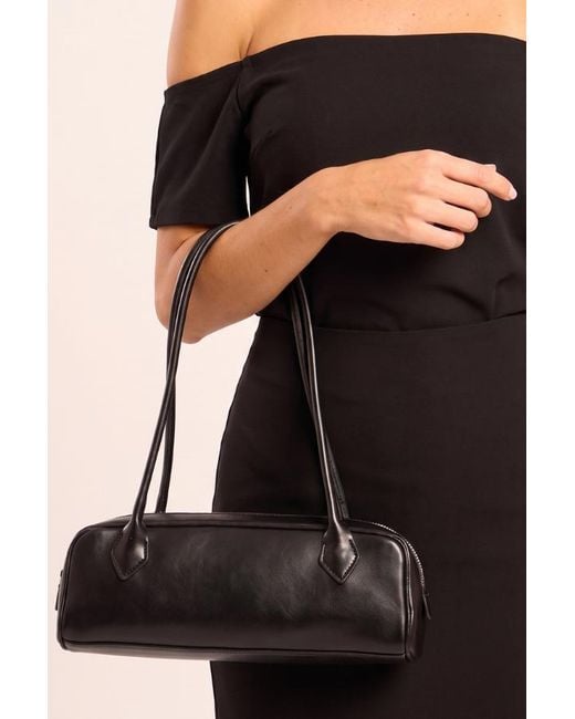 Rebellious Fashion Black Rectangular Shoulder Bag