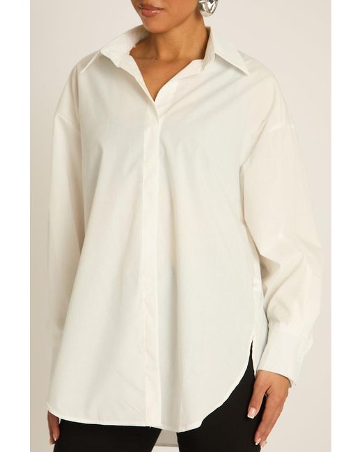 Rebellious Fashion Natural Oversized Shirt