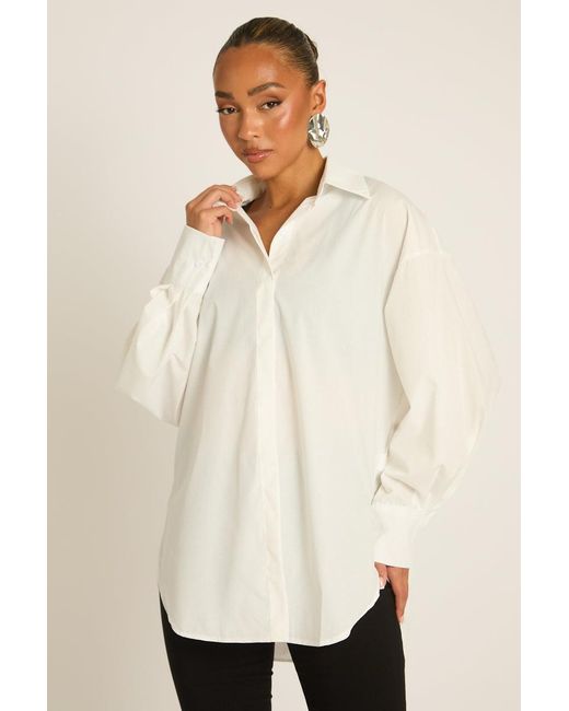 Rebellious Fashion Natural Oversized Shirt