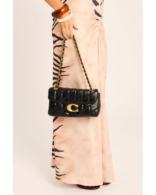 Rebellious Fashion Black Quilted Faux Leather Shoulder Bag