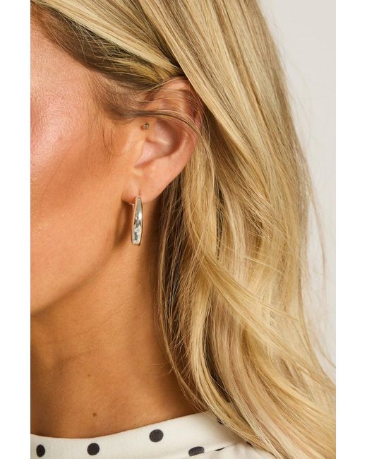 Rebellious Fashion Brown Wavy Hoop Earrings