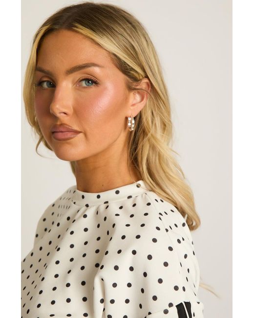 Rebellious Fashion Brown Wavy Hoop Earrings