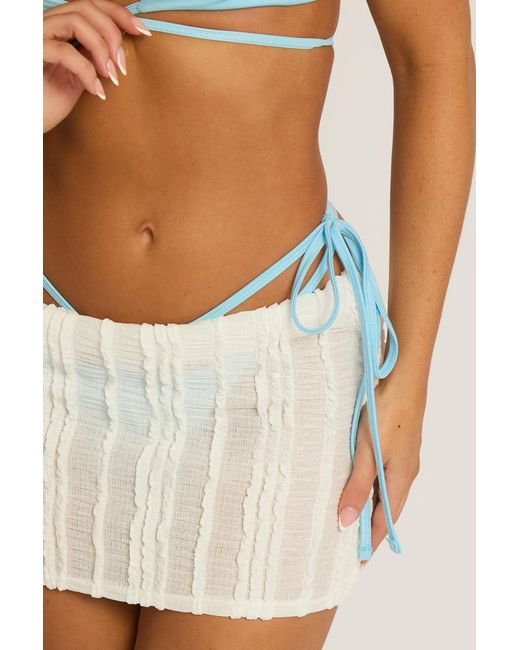 Rebellious Fashion Green Textured Frill Mini Skirt