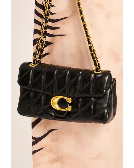 Rebellious Fashion Black Quilted Faux Leather Shoulder Bag