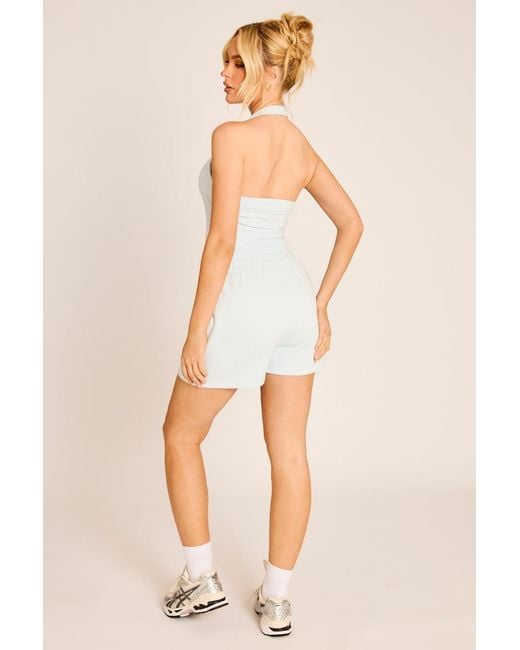 Rebellious Fashion White Light Rebellious Logo Jersey Jogger Shorts