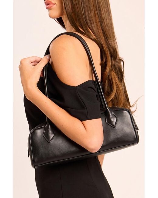 Rebellious Fashion Black Rectangular Shoulder Bag