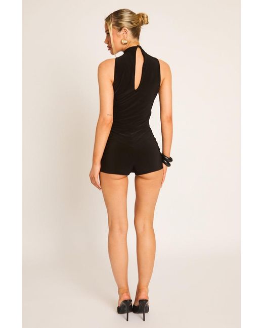 Rebellious Fashion Black Fitted Playsuit