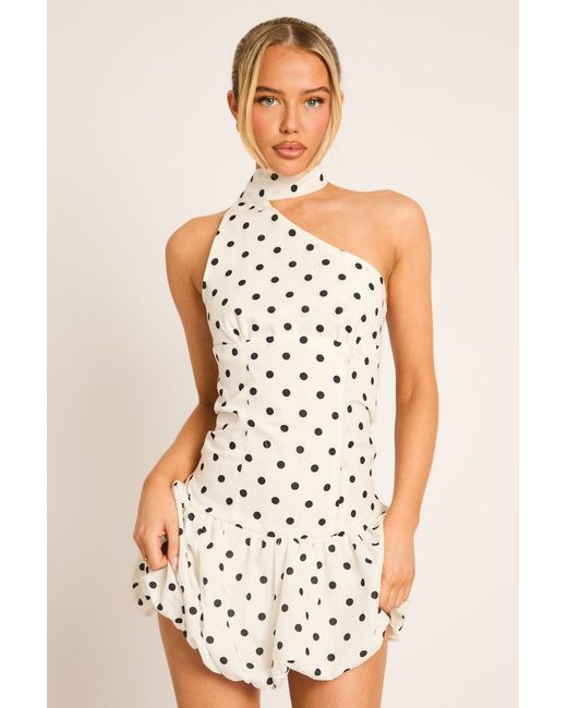 Rebellious Fashion Natural Scarf Mini Dress