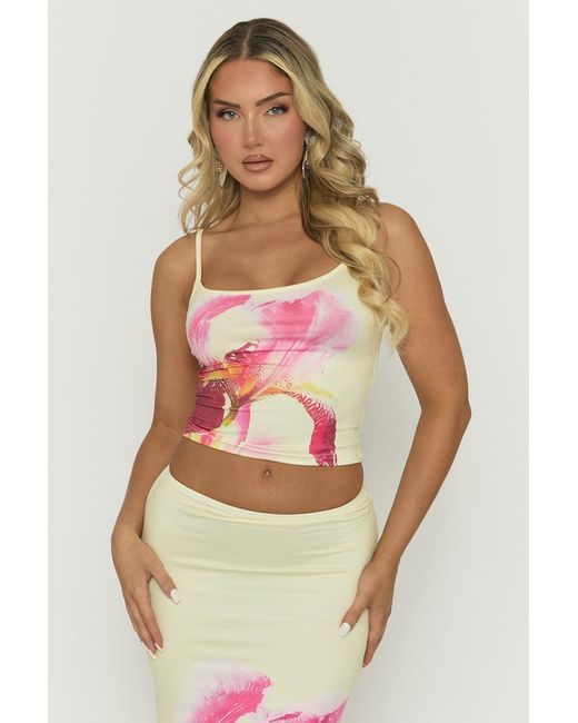 Rebellious Fashion Multicolor Floral Strappy Top And Maxi Skirt Co-Ord Set