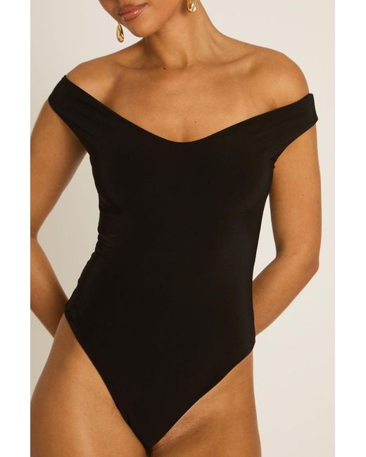 Rebellious Fashion Blue Off Shoulder Bodysuit
