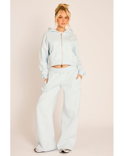 Rebellious Fashion Natural Light Rebellious Logo Zip-Up Hoodie