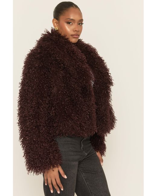 Rebellious Fashion Multicolor Shaggy Faux Fur Coat