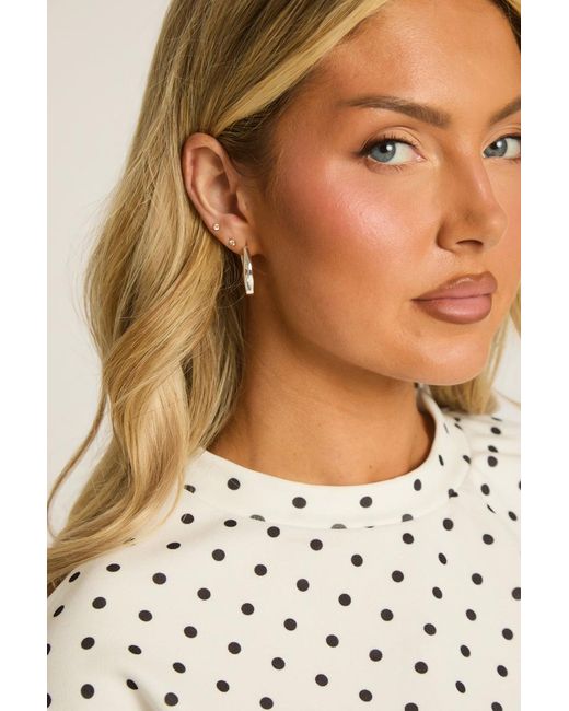 Rebellious Fashion Brown Wavy Hoop Earrings