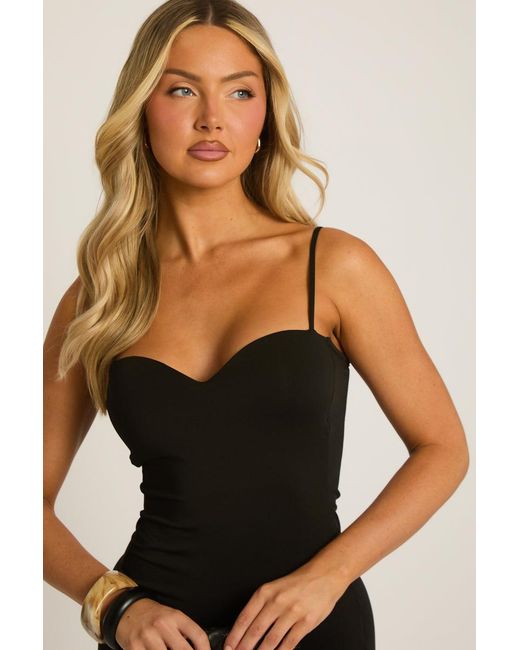 Rebellious Fashion Black Sculpting Playsuit