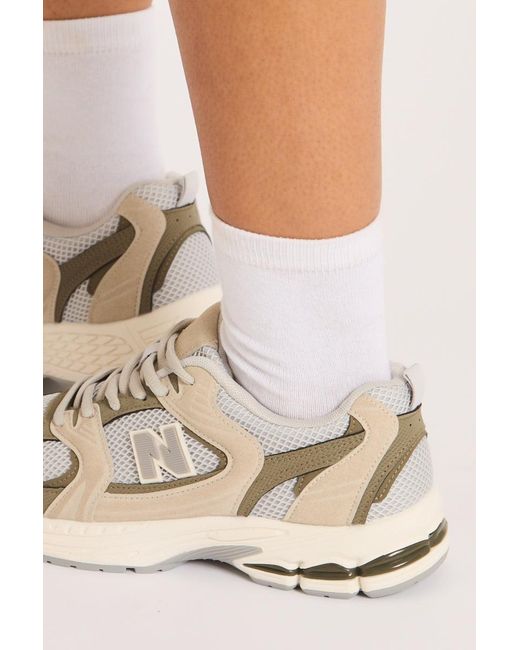 Rebellious Fashion White Mesh Detail Chunky Trainers