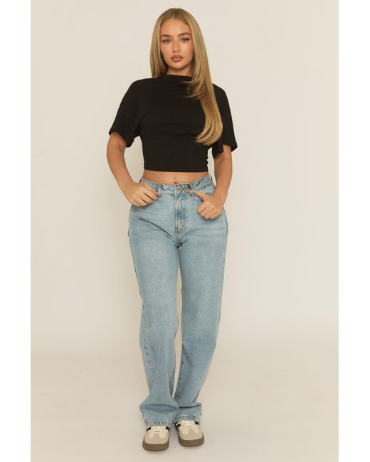 Rebellious Fashion Gray Denim Extra Long Straight Leg Jeans