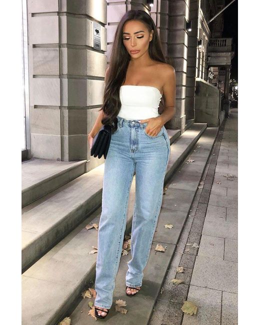 Rebellious Fashion Gray Denim Extra Long Straight Leg Jeans