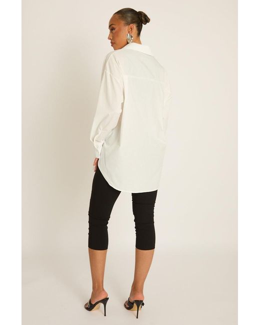 Rebellious Fashion Natural Oversized Shirt